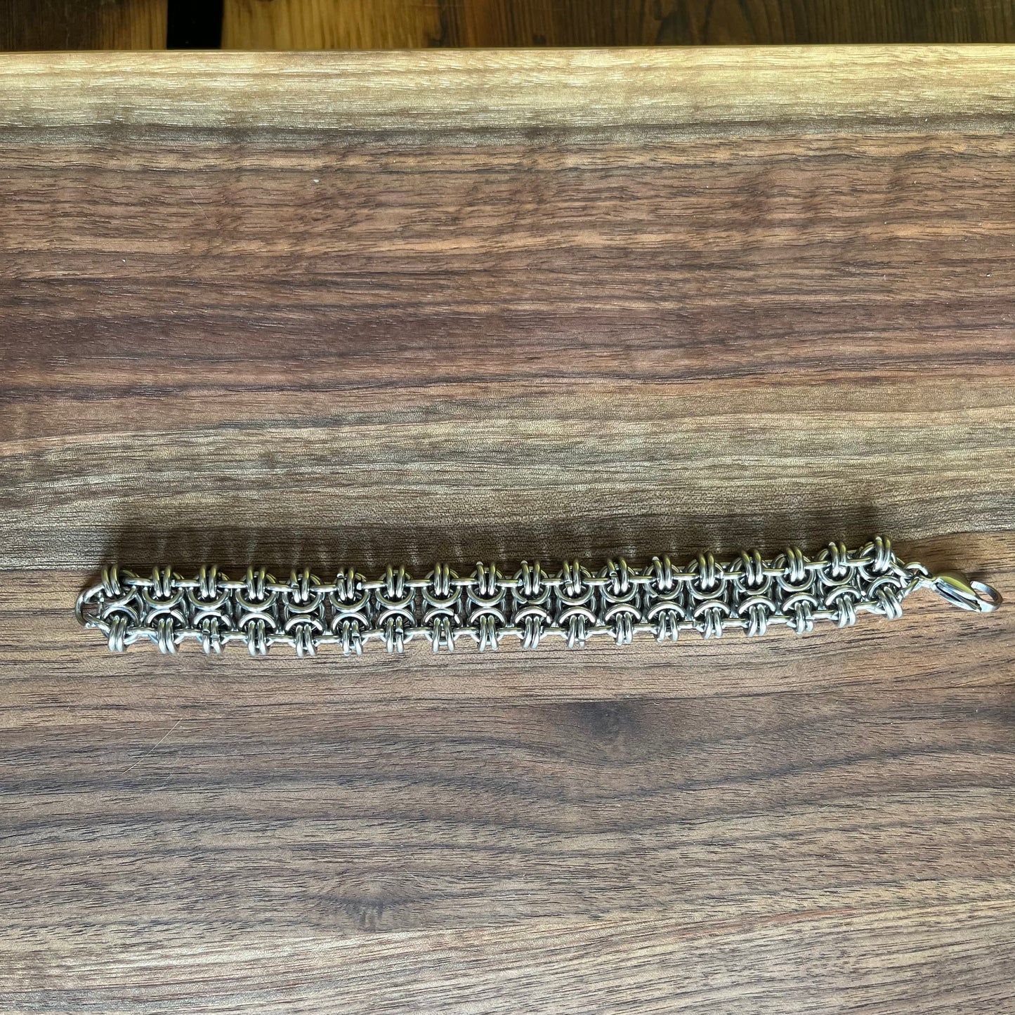 Chunky Lateral Byzantine Bracelet