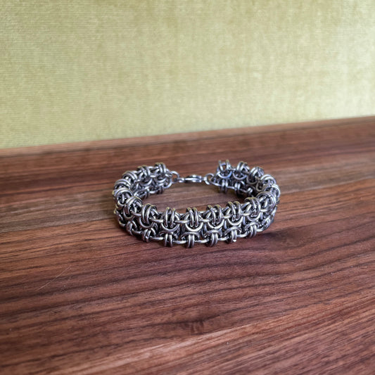 Chunky Lateral Byzantine Bracelet